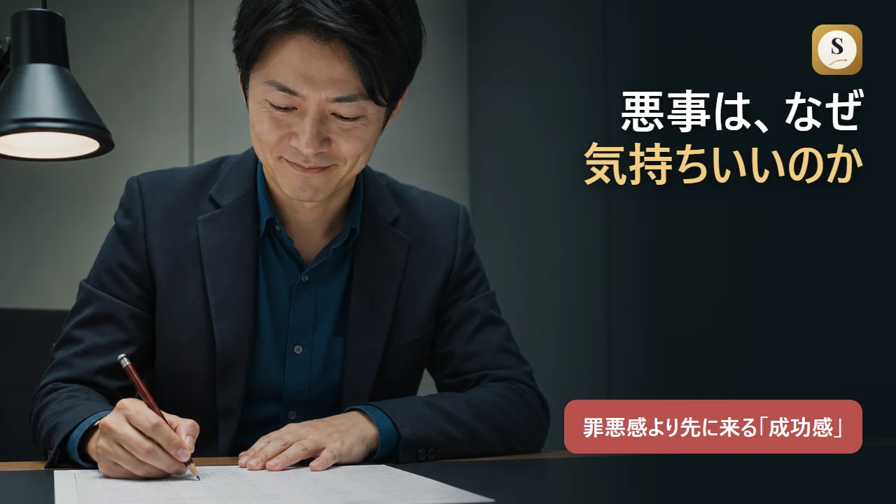 悪事は、なぜ気持ちいいのか